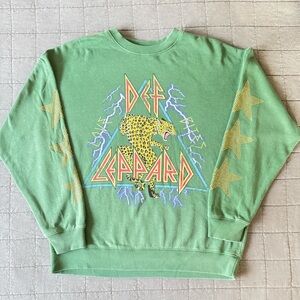 Def Leopard - Graphic Oversized Sweatshirt